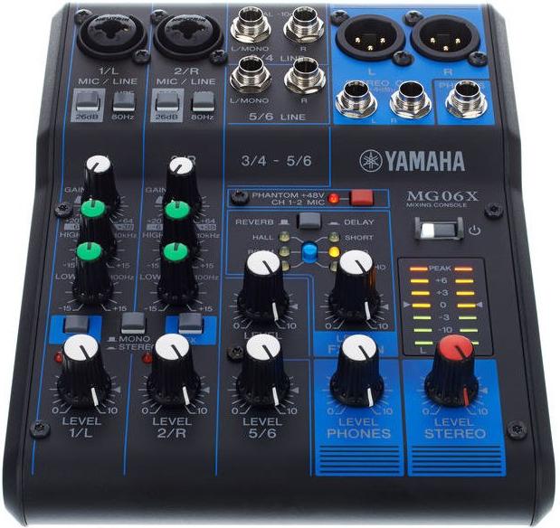 Yamaha MG06X 6 Channel Mixer with On-Board Effects