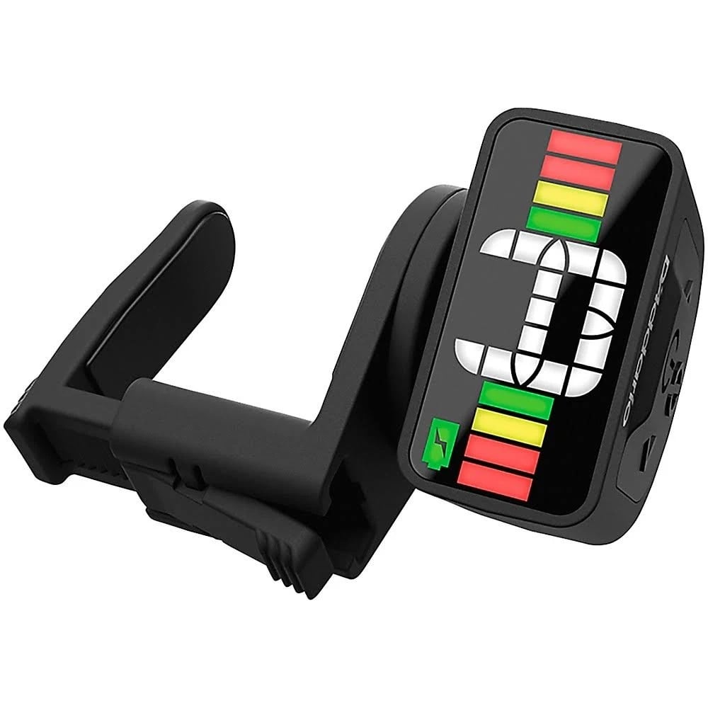 D'Addario Micro Rechargeable Headstock Guitar Tuner - Black