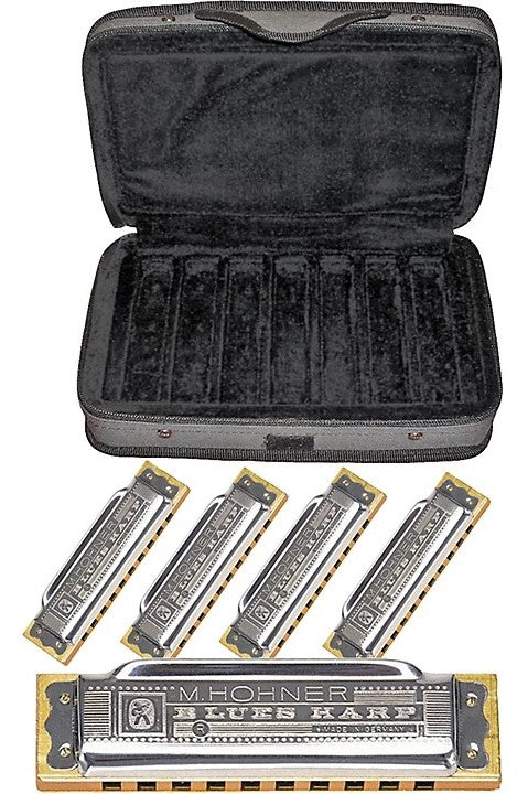 Hohner COB Blues Harmonica Package - (G,A,C,D,E)