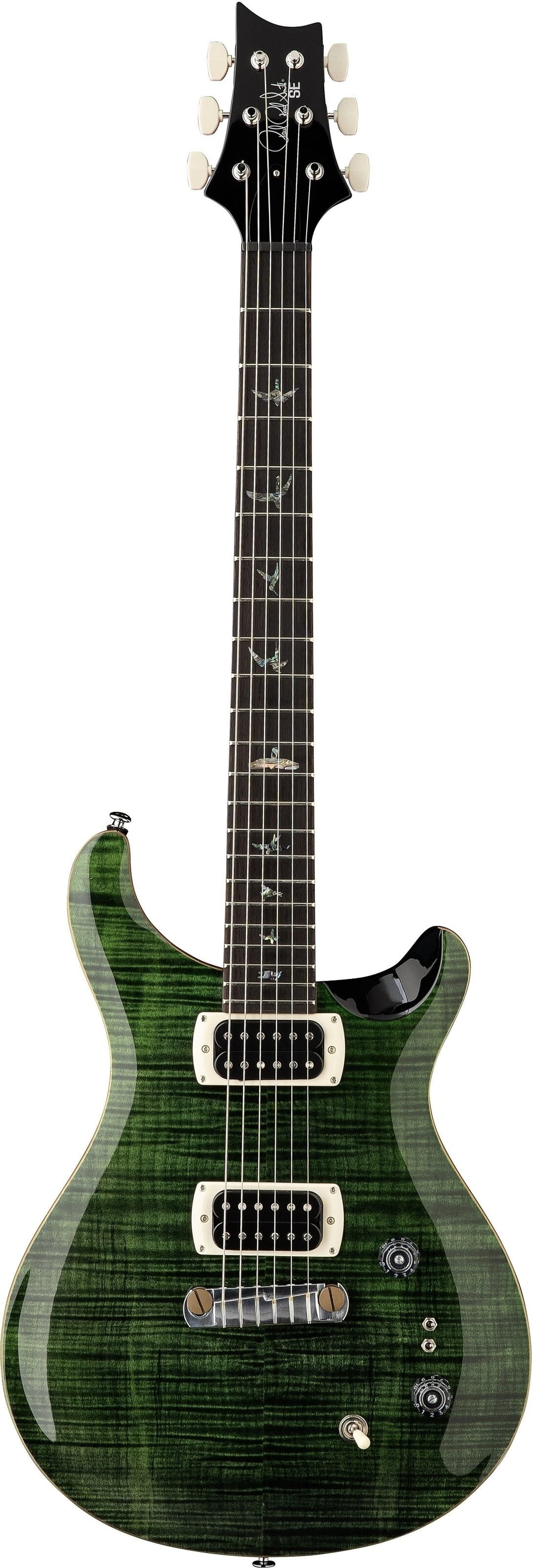 PRS SE Custom 24 Quilt Electric Guitar - Teal Black 6