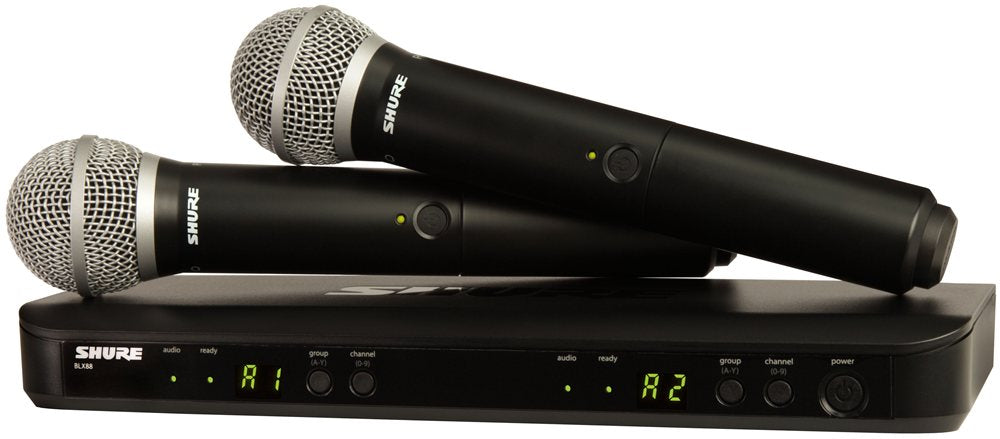 Shure BLX288/PG58 Dual Handheld Wireless Microphone System