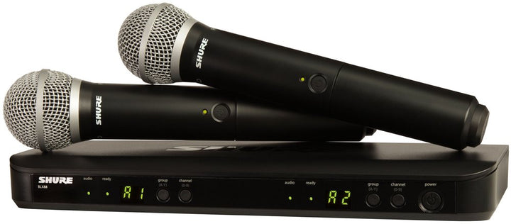 Shure BLX288/PG58 Dual Handheld Wireless Microphone System