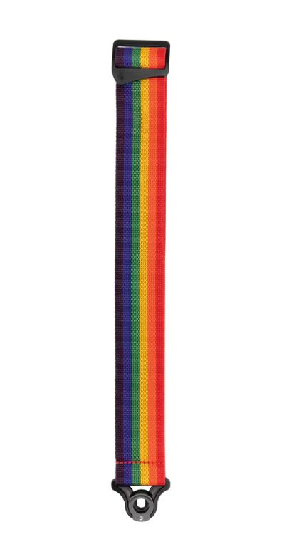 D'Addario PWSAL411 Poly Pro Auto Lock Strap (Rainbow)