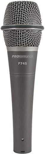Proformance P745 Super Cardiod Mic with Clip and Bag