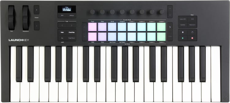 Novation Launchkey 37 MK4 Keyboard Controller - 37-Key