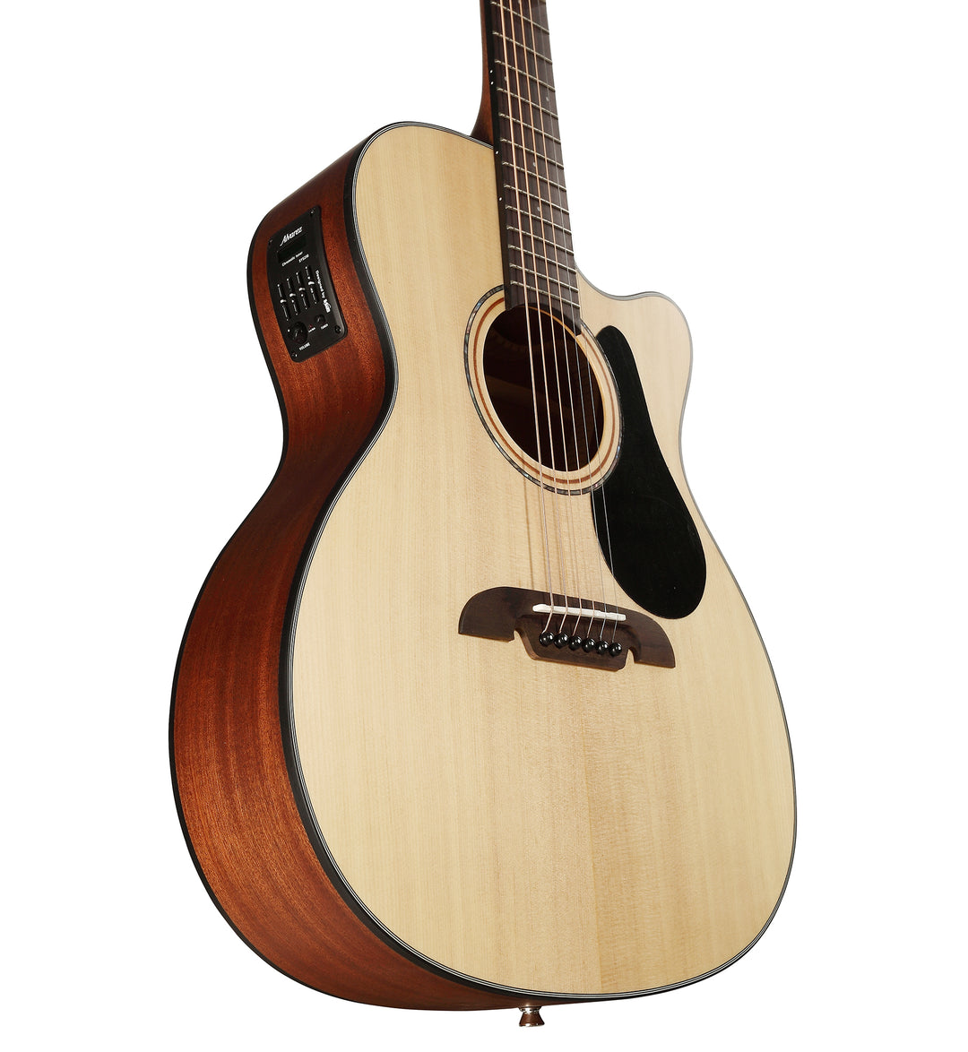 Alvarez AF30CE Artist Series OM/Folk Acoustic-Electric Guitar (Natural) 5