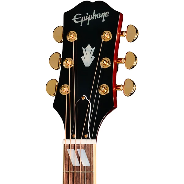 Epiphone Hummingbird Standard EC Acoustic Electric Guitar - Cherry Sunburst 4