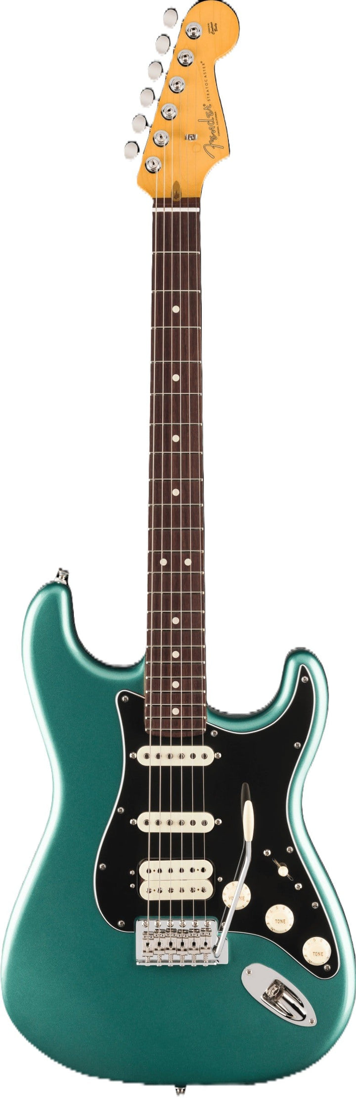 Fender American Professional Classic Stratocaster HSS Electric Guitar - Faded Sherwood Green Metallic 2