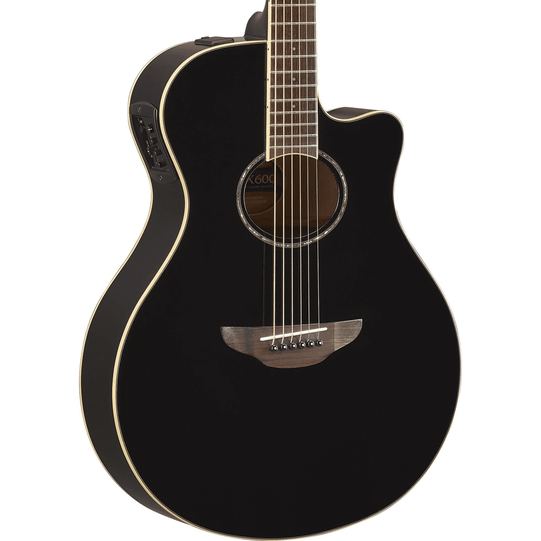 Yamaha APX600 Thinline Acoustic Electric Guitar - Black
