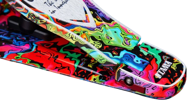 Tama 'Limited Edition' Iron Cobra Marble Power Bass Drum Pedal - Psychedelic Rainbow