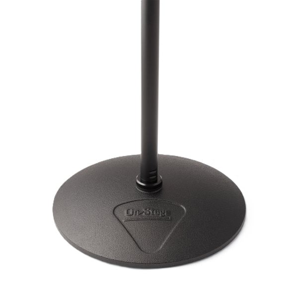 OnStage MS9510 One-Handed Round Base Microphone Stand - Black 3