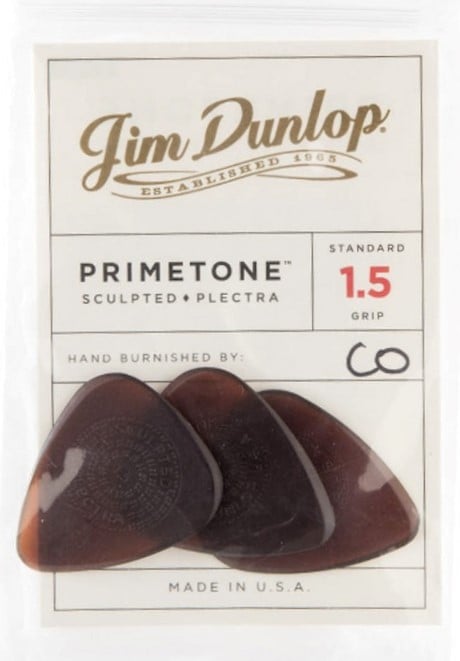 Dunlop 510P1.5 PRIMETONE 1.5mm Standard Grip Guitar Picks - 3 Pack