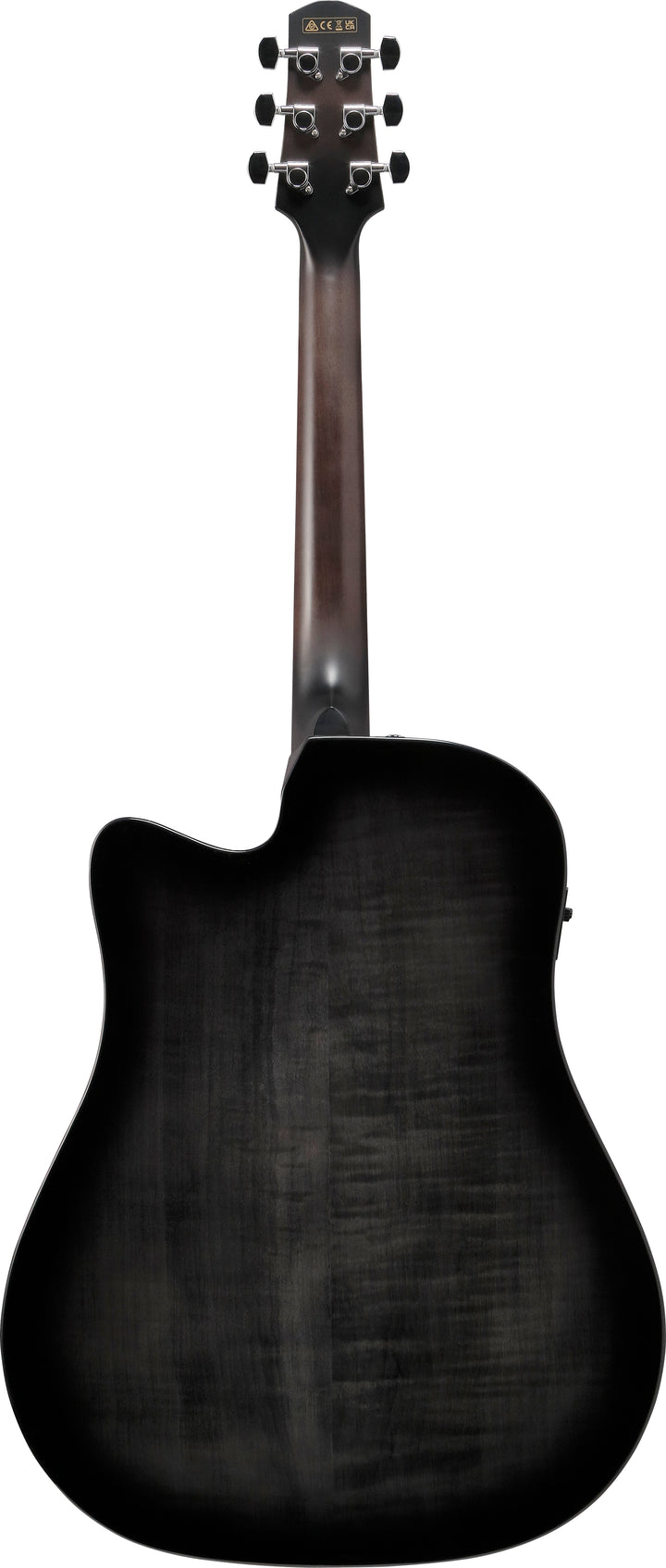 Ibanez AAD77CETKS Acoustic Electric Guitar Transparent Black Sunburst High Gloss