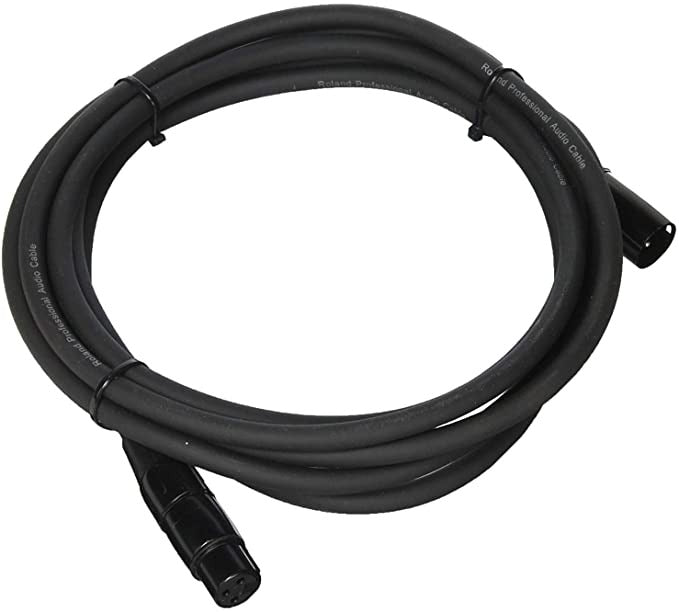Roland RMC-B15 Black Series XLR Male to XLR Female - 15 Foot Microphone Cable 3