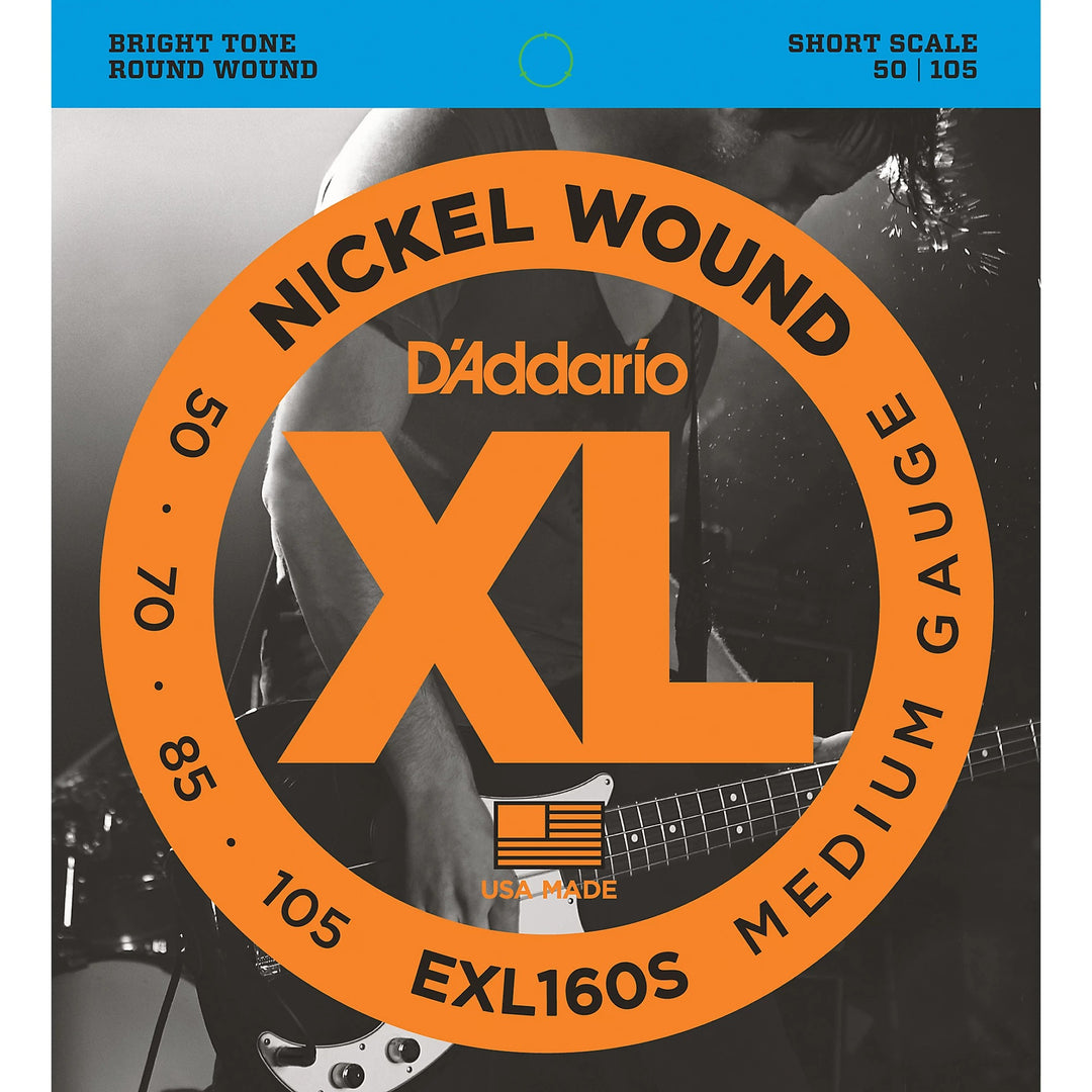 D'Addario EXL160S Bass Strings (50-105) - Short Scale