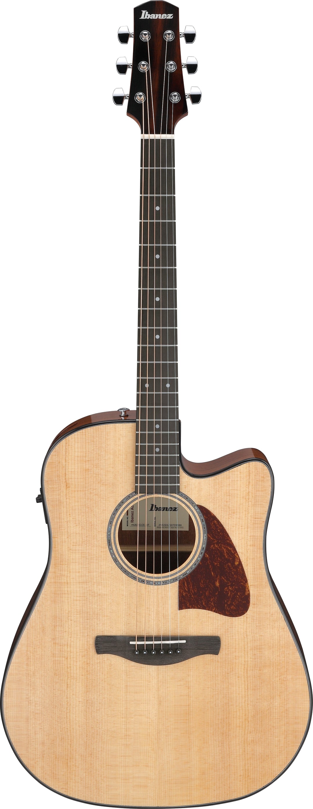 Ibanez AAD51CENT Acoustic Electric Guitar - Natural High Gloss 8