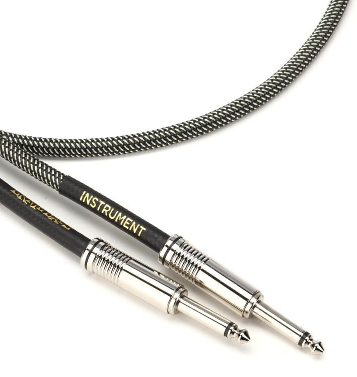 Ernie Ball 10ft Straight/Straight Braided Instrument Cable - Silver Fox