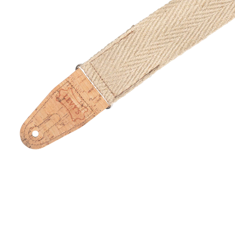 Levys MH8P-NAT 2\" Wide Hemp Guitar Strap - Natural 2