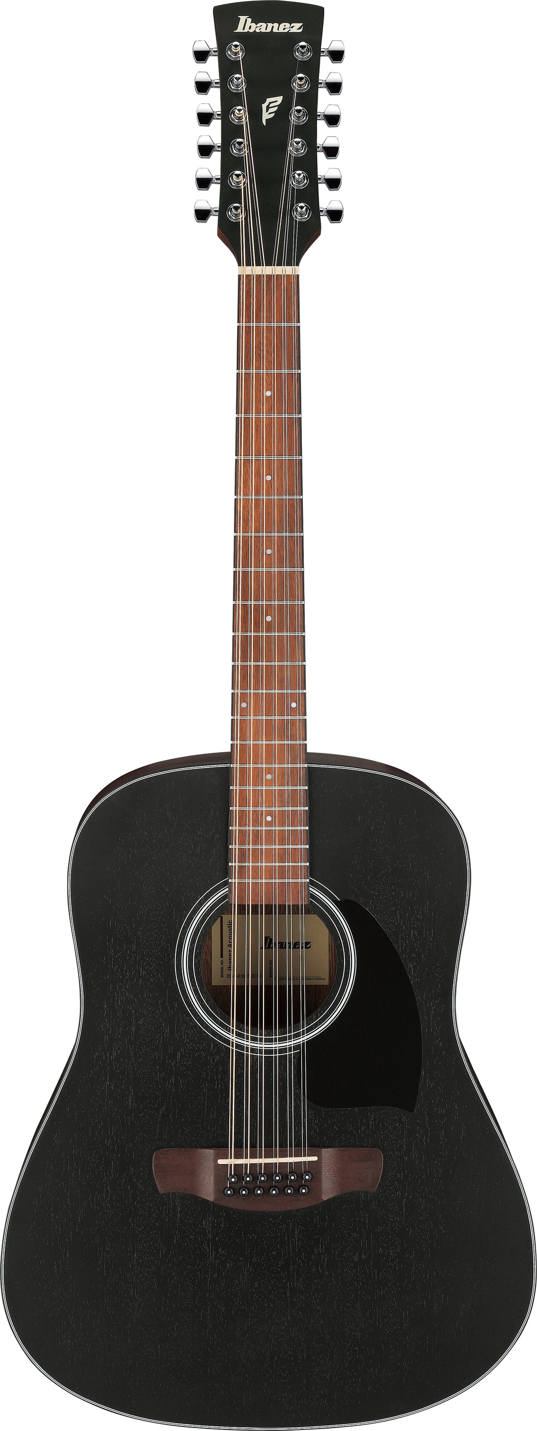 Ibanez PF5412WKH Acoustic Guitar 12 String Weathered Black Open Pore