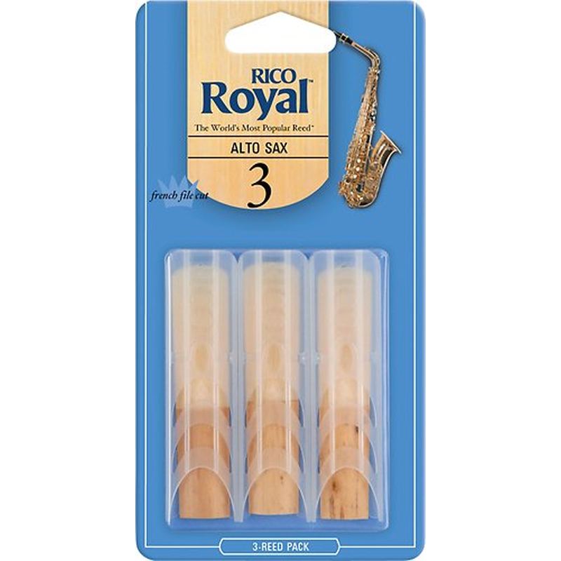 Rico RJB0330 Royal Number 3 Alto Sax Reeds (3 Pack)