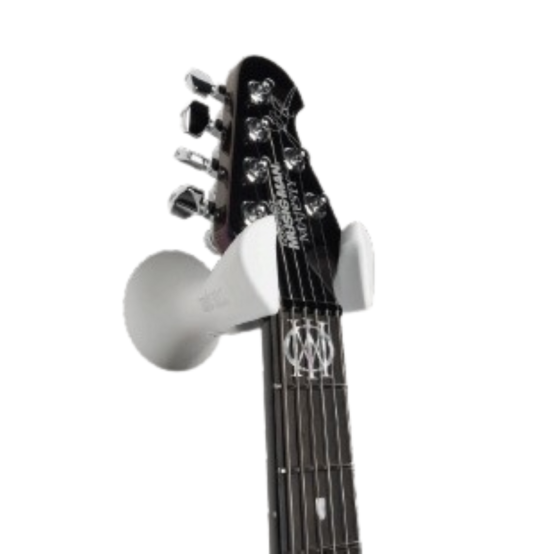 Ernie Ball P09620 Guitar and Bass Wall Mount Hanger - White 2
