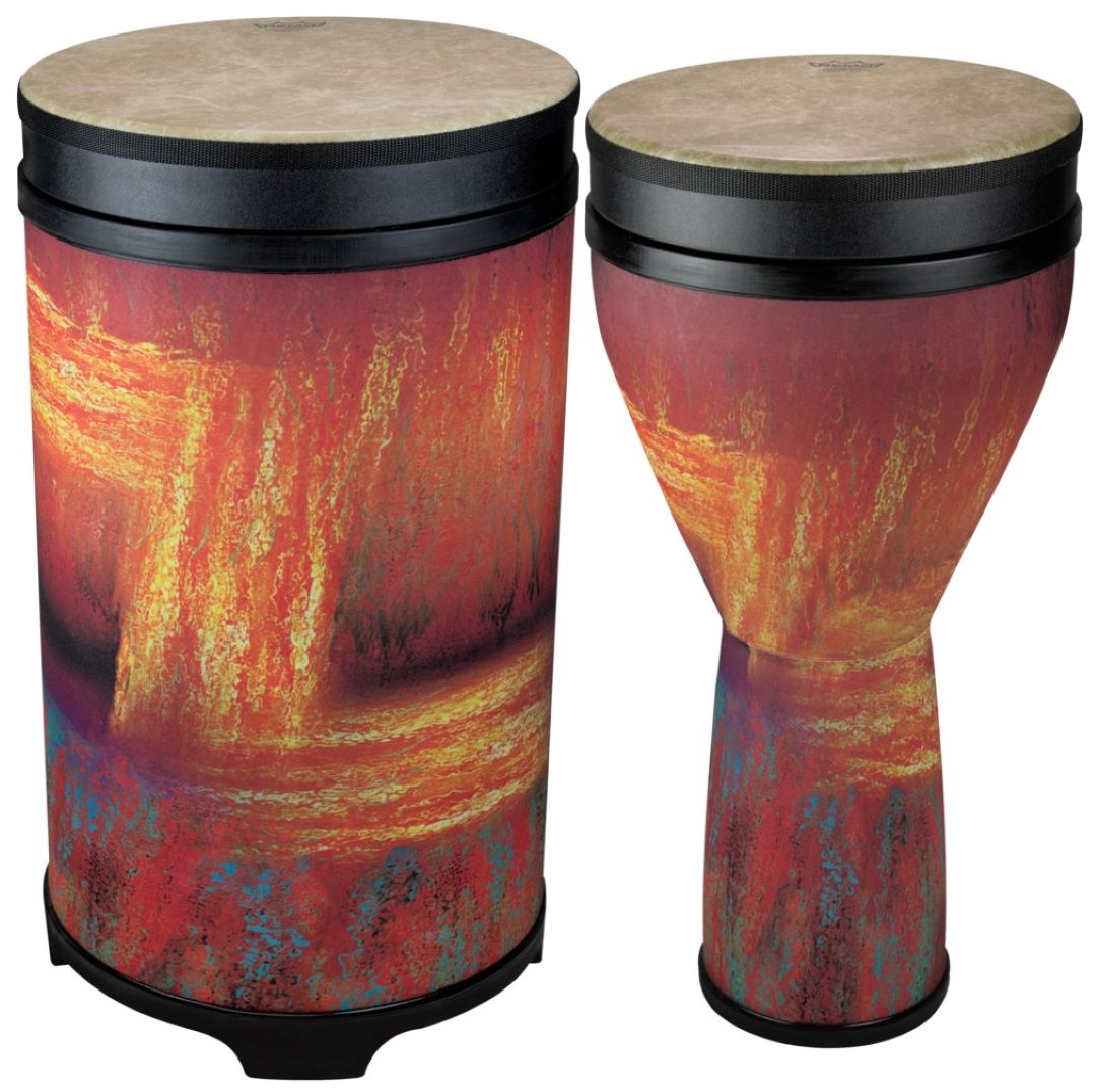 Remo Versa Drum Djembe/Tubano Nested Pack - Sedona Orange