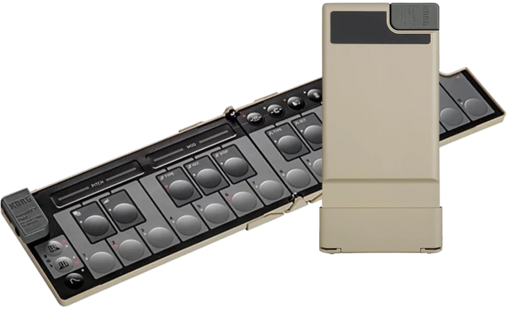 Korg nanoKEY Foldable MIDI Keyboard  - Sand Beige