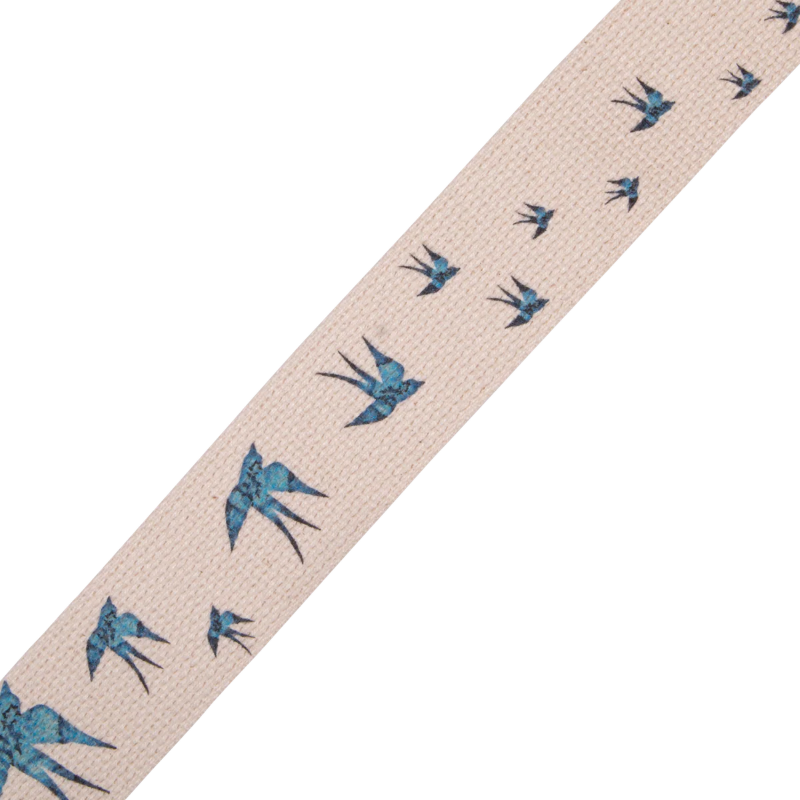 Levys MC8U-006 2\" Wide Cotton Guitar Strap - Blue Bird 2