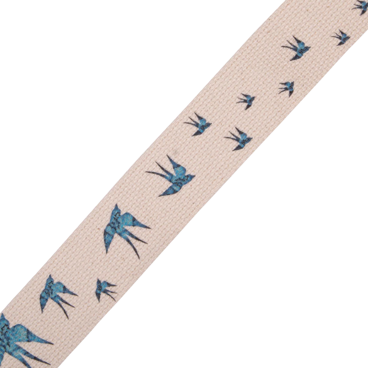 Levys MC8U-006 2\" Wide Cotton Guitar Strap - Blue Bird 2