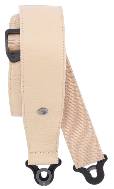 D'Addario Comfort Leather Auto Lock 2.5\" Guitar Strap - Tan