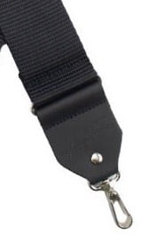 Henry Heller 2\" Thick Pro Grade Banjo Strap - Black With Metal Clasps 3