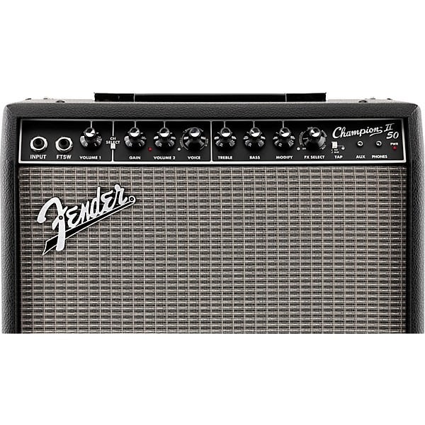 Fender Champion II 50 Combo Guitar Amplifier - Black 2