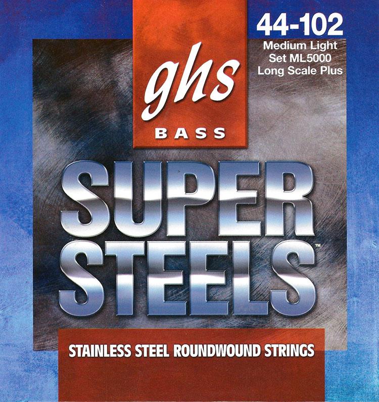 GHS ML5000 Boomers Medium Light Bass Strings 44-102