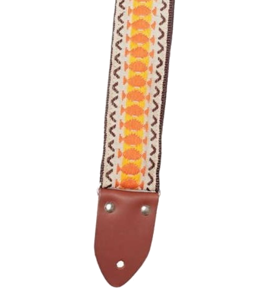 Henry Heller 2\" Deluxe Vintage Series Jacquard Guitar Strap - Cream 3