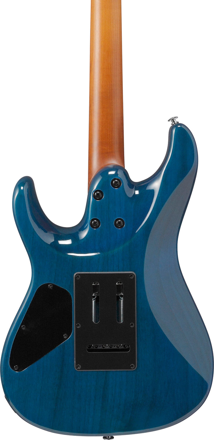 Ibanez AZ24S1FTXB AZ Standard Electric Guitar - Transparent Turquoise Burst 4
