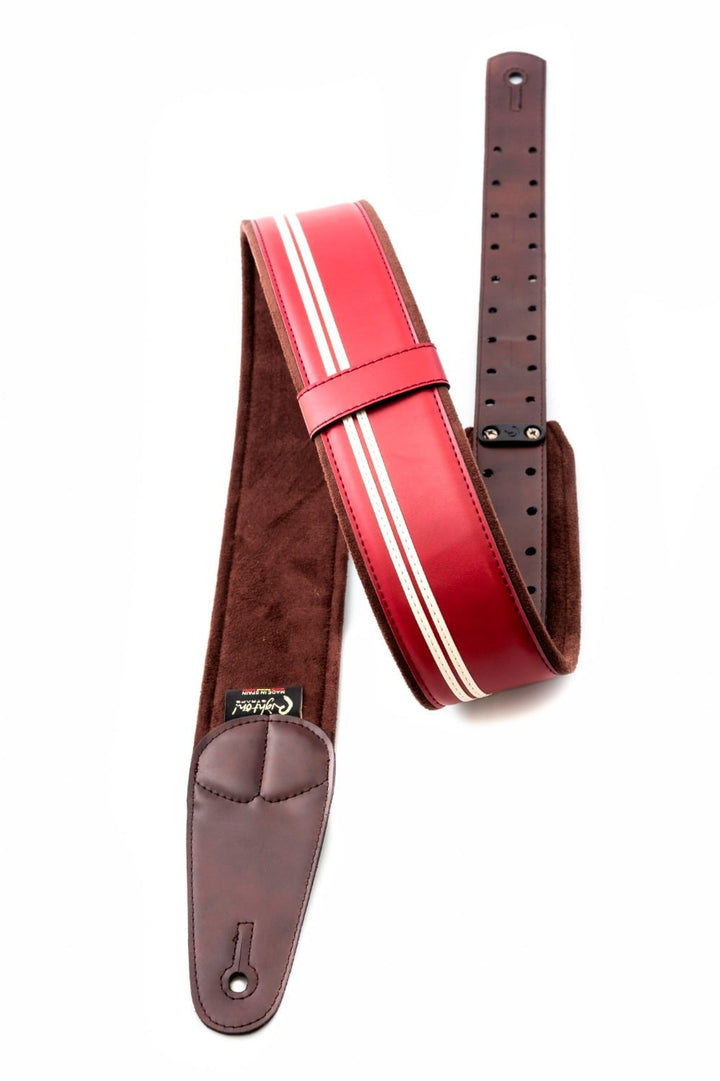 RightOn! Mojo Vegan Guitar Strap - Race Red 3