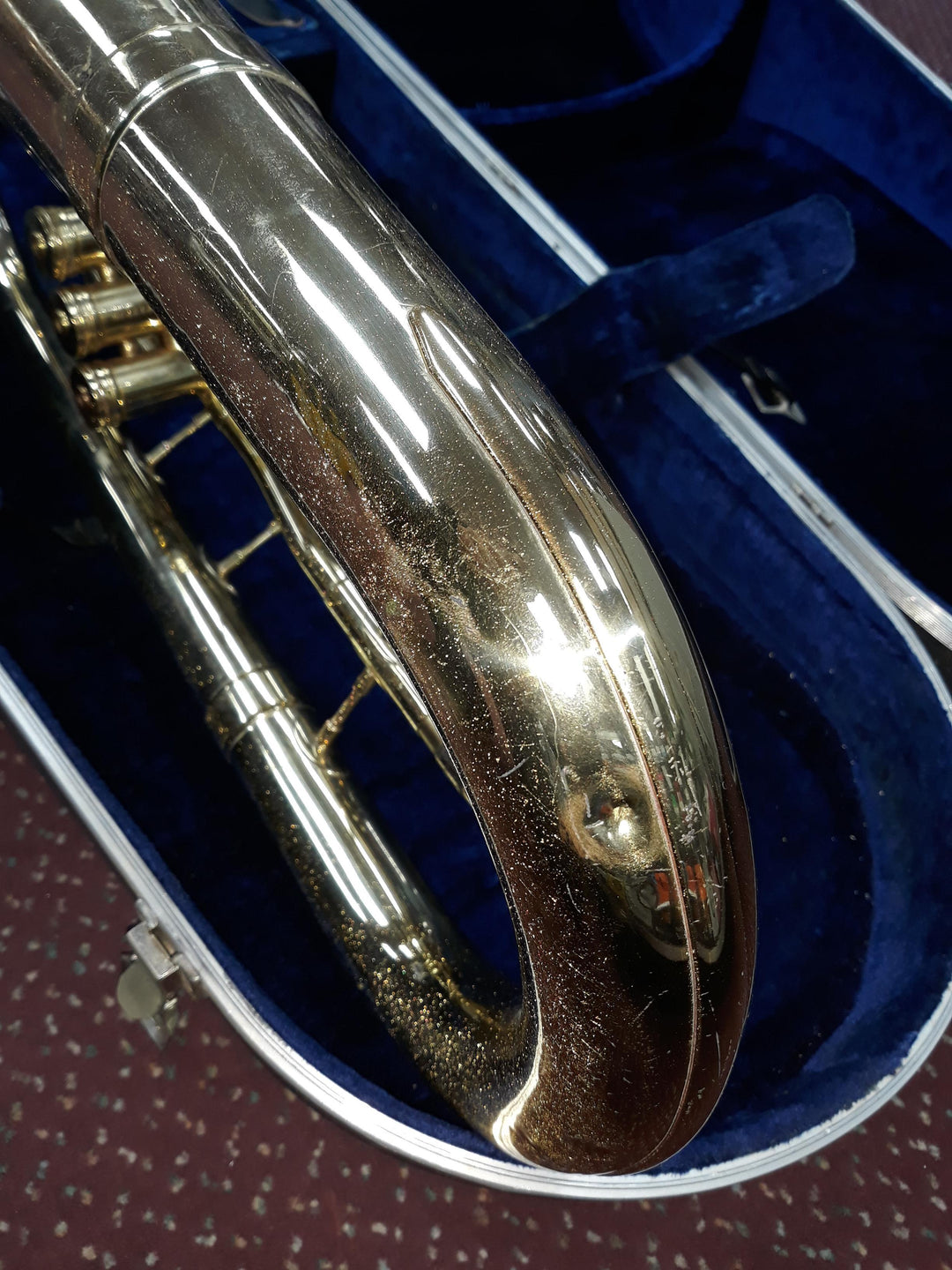 Used F.A. Reynolds 3-Valve Brass Baritone Horn - Brass Body With Nickel-Silver Trim