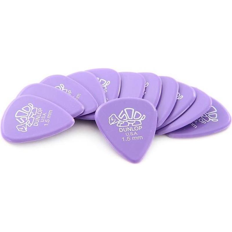 Dunlop 41P1.50 Delrin 500 1.50mm Lavender Guitar Picks (12 Pack)