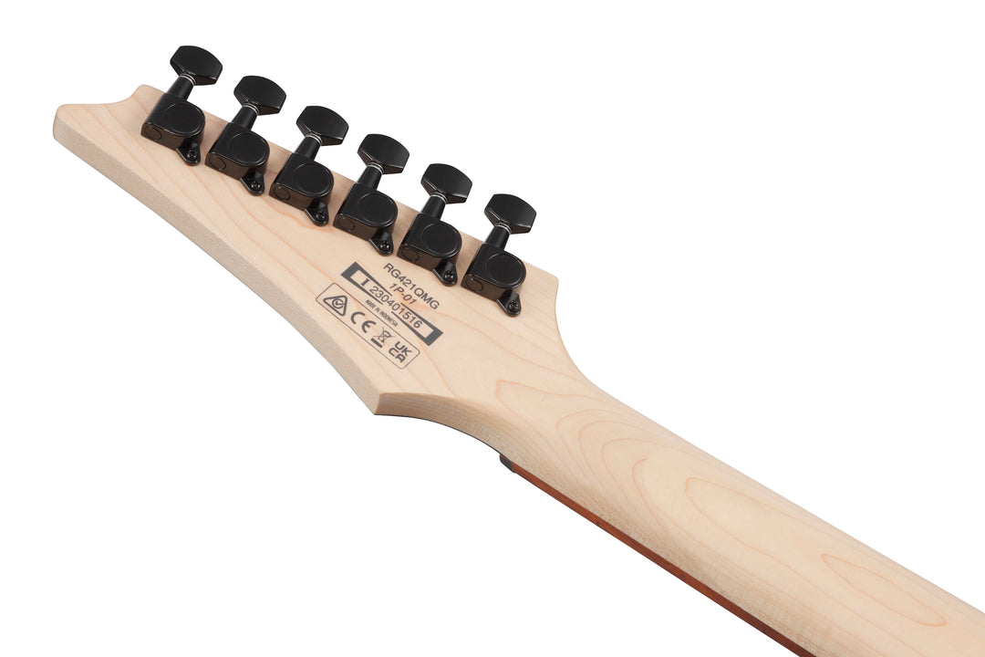 Ibanez RG421QMCBB Standard Electric Guitar - Cerulean Blue Burst