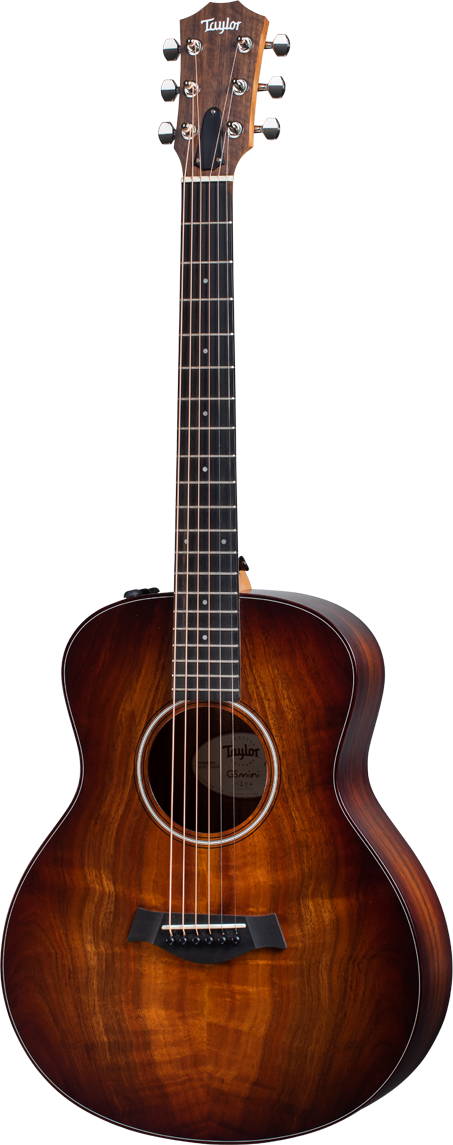 Taylor GS Mini-e Koa Plus Acoustic Electric Koa Top Shaded Edgeburst with AeroCase 2