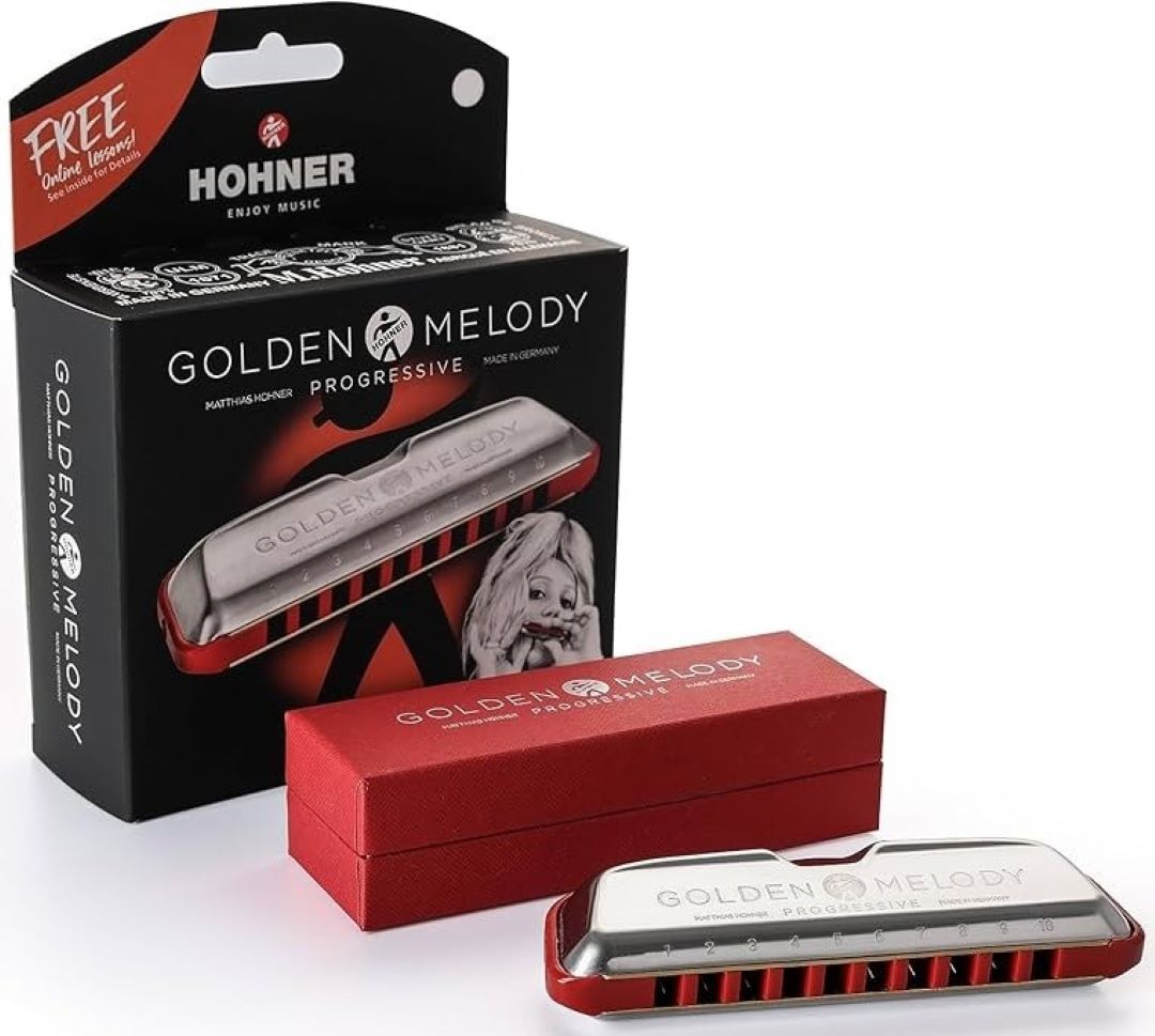 Hohner M544BX V2 Golden Melody Progressive Harmonica - Key Of G