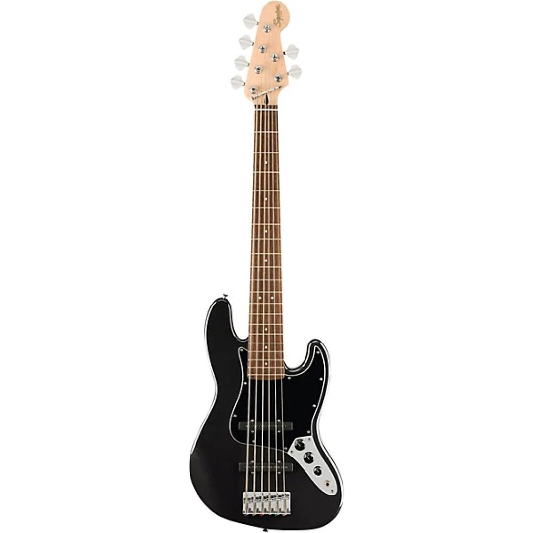 Squier Affinity Series Jazz Bass VI Electric Bass Guitar - Black Metallic 5