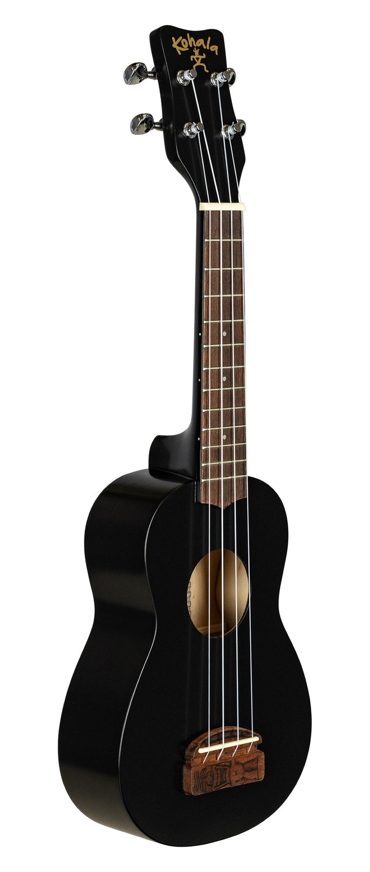 Kohala KT-BK 'Tiki Series' Soprano Ukulele - Black