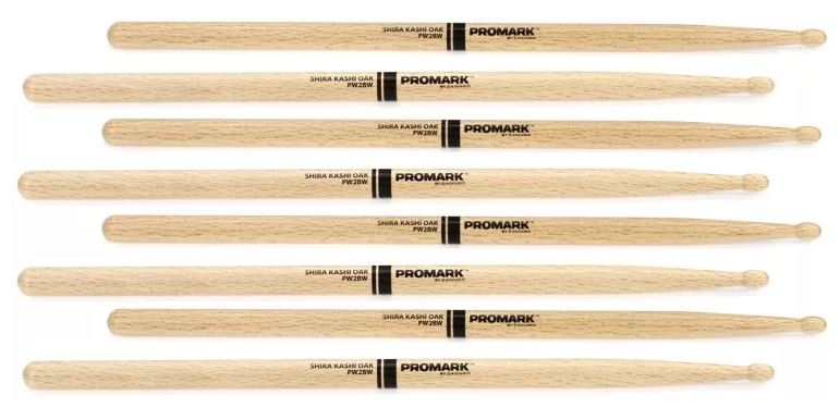 Promark PW2BW-4P Shira Kashi Attack 2B Oak (Wood Tip) - 4 Pair