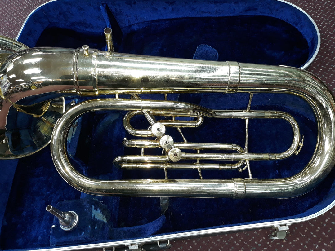 Used F.A. Reynolds 3-Valve Brass Baritone Horn - Brass Body With Nickel-Silver Trim