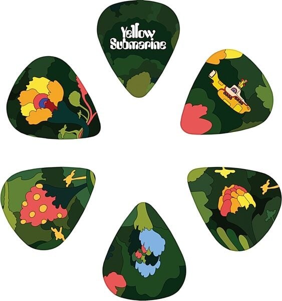 D'Addario Beatles Yellow Submarine 55th Anniversary Pepperland Woods Guitar Picks - .70mm (15 Pack Tin) 3
