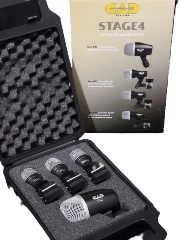 CAD Stage4 Drum Microphone Package - With Carry Case 2