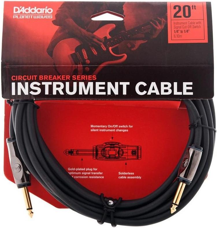 D'Addario Circuit Cable 20 Foot Instrument Cable