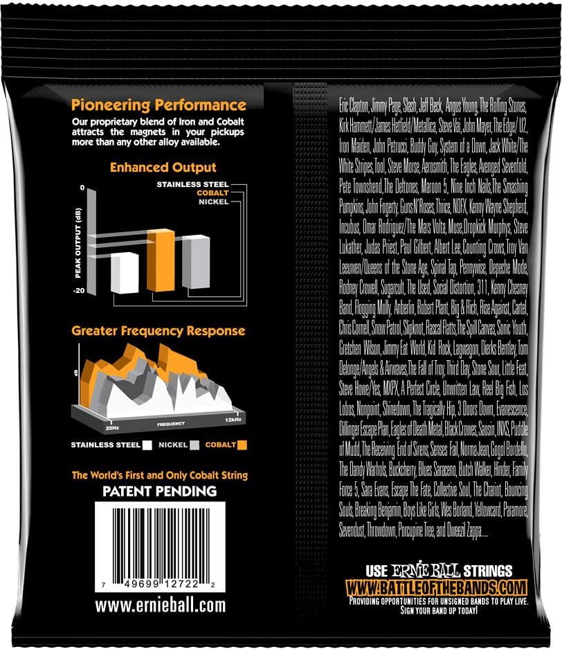 Ernie Ball 2722 Cobalt Hybrid Slinky Electric Guitar Strings (9-46) 2