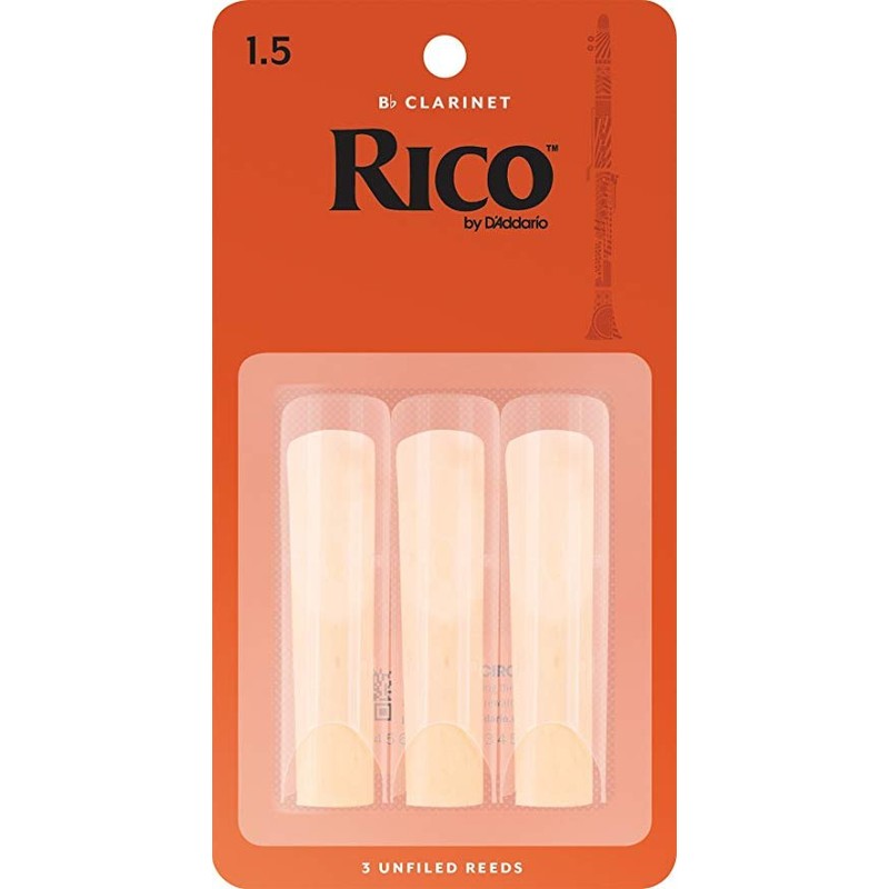 Rico RCA0315 #1.5 Clarinet Reeds (3 Pack)